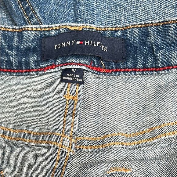 Tommy Hilfiger Women's Blue Denim Shorts Size 10 NWOT Rolled Cuff Summer Shorts - Picture 8 of 14